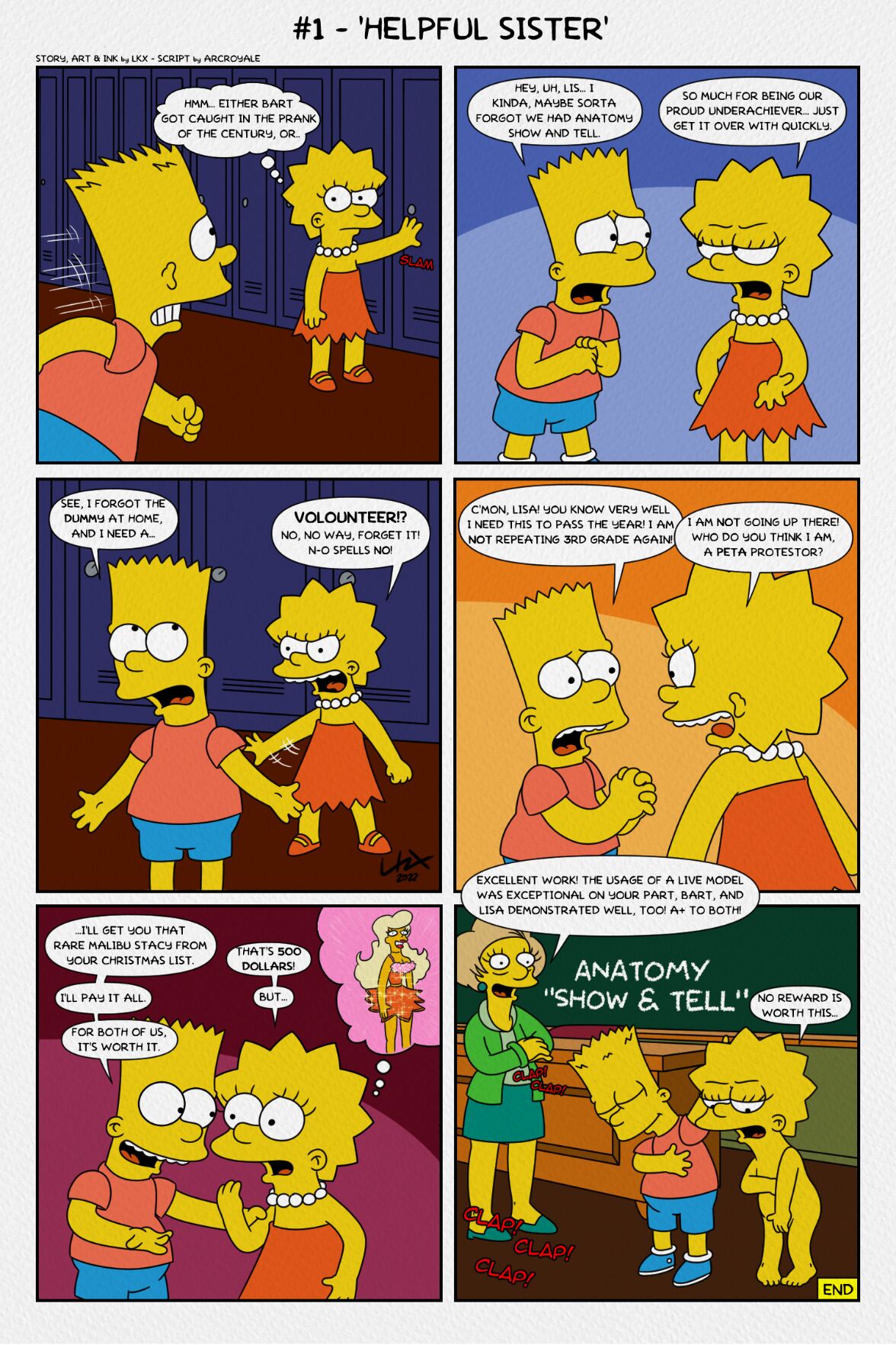 Too Hot For Comics (The Simpsons) - FreeComics | Unleashing the Hilarious  World of Comics