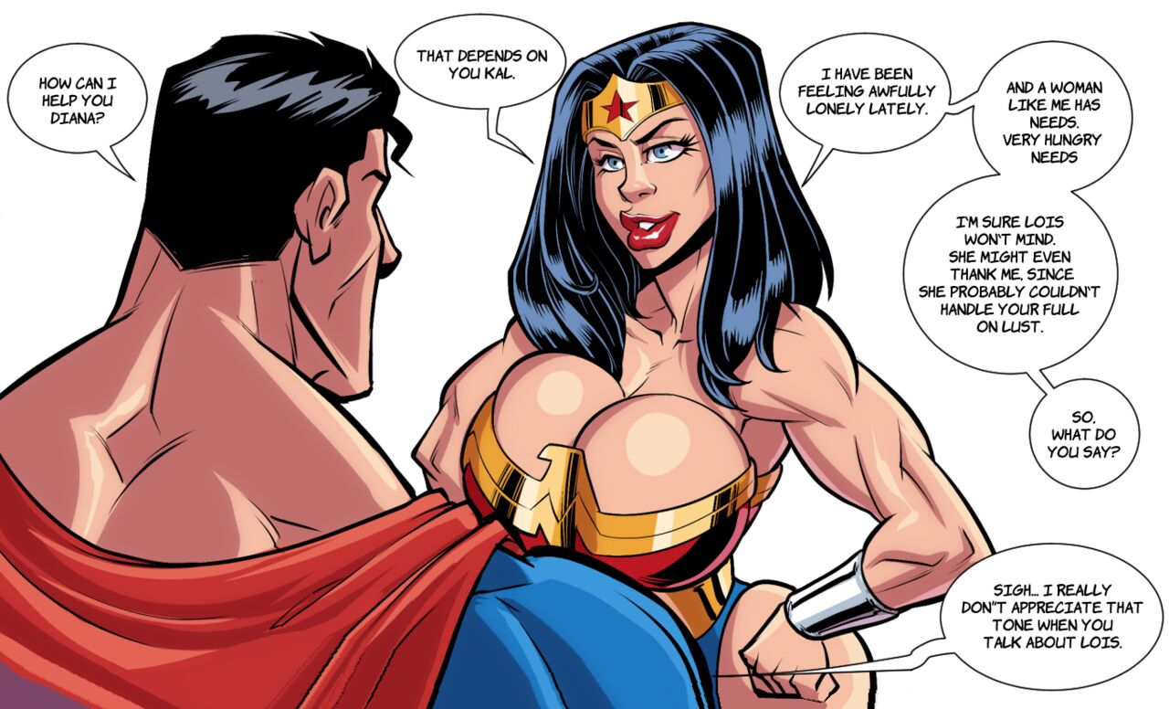 Fontez - Clash of Titans: An Epic Collision of Wonder Woman and Superman -  FreeComics