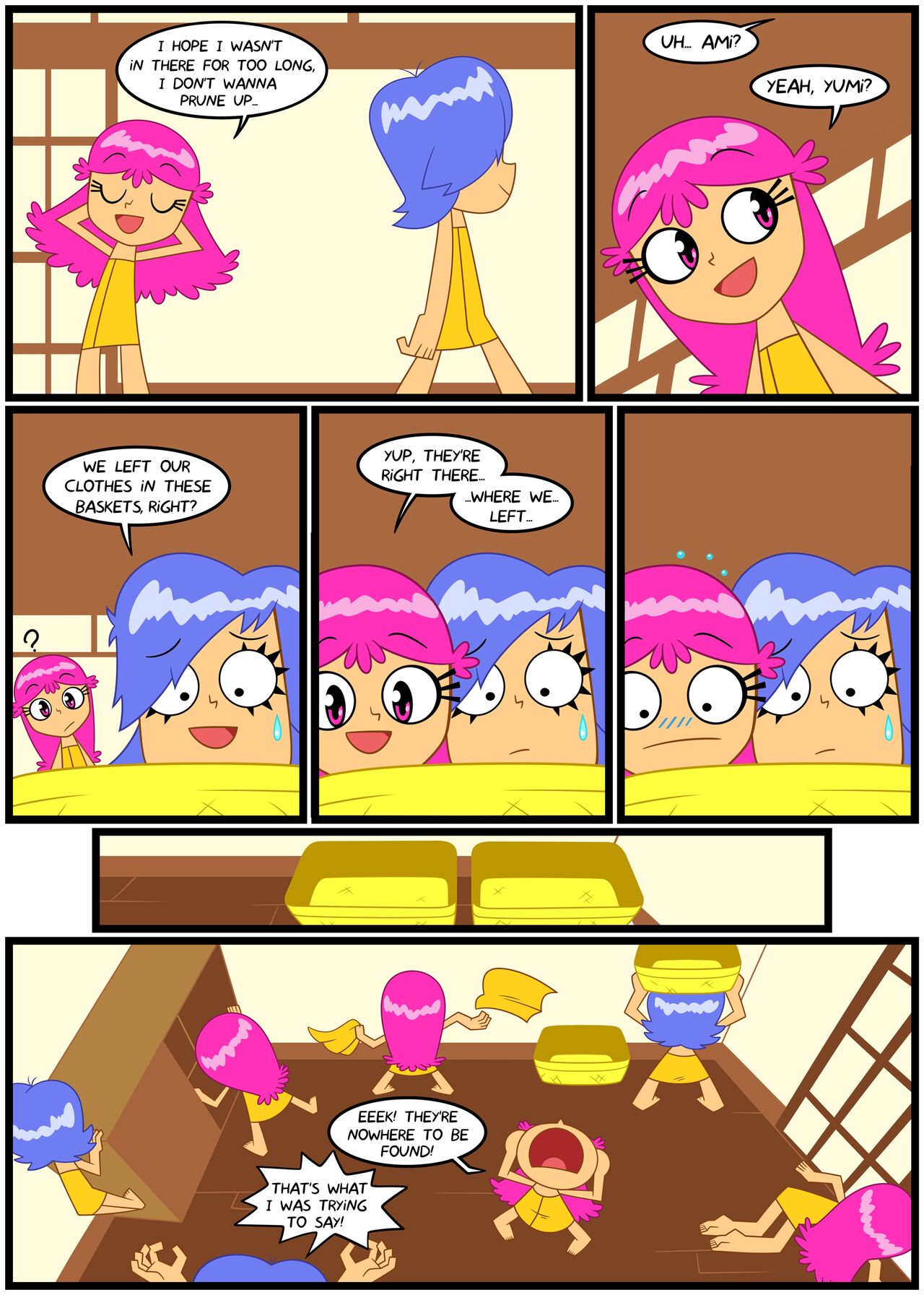 1280px x 1793px - Towel Trouble Unleashed! Puffy AmiYumi's Hilarious FreeComics Adventure