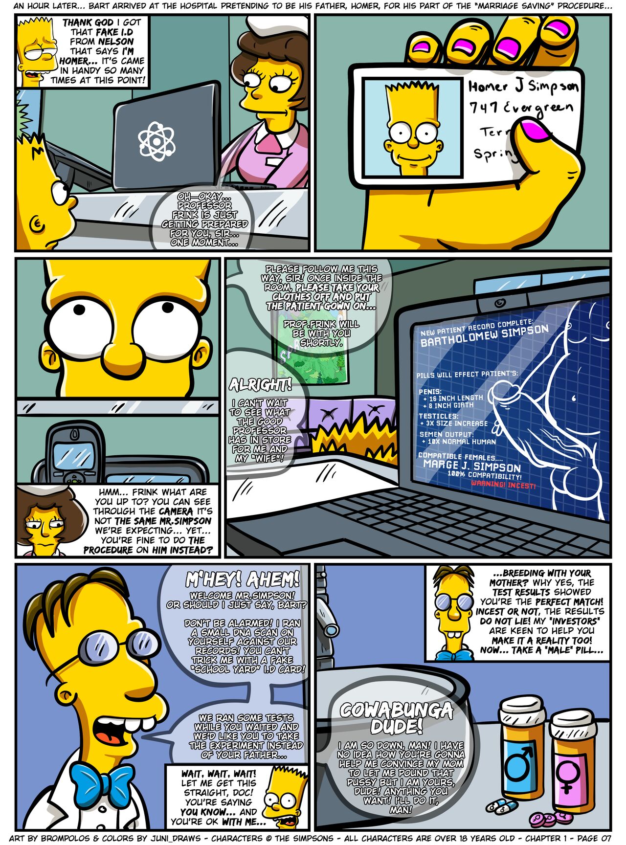 Explore the Epic Brompolos Adventure in The Simpsons Huge Tits Incest  Chapter 1-2 - FreeComics!