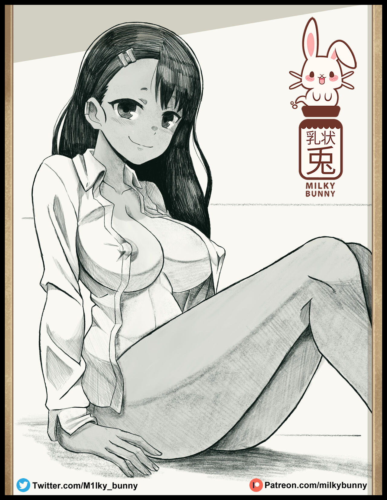 Discover Milky Bunnys Nagatoros Drawing (Ijiranaide, Nagatoro-san)  [Spanish] - FreeComics