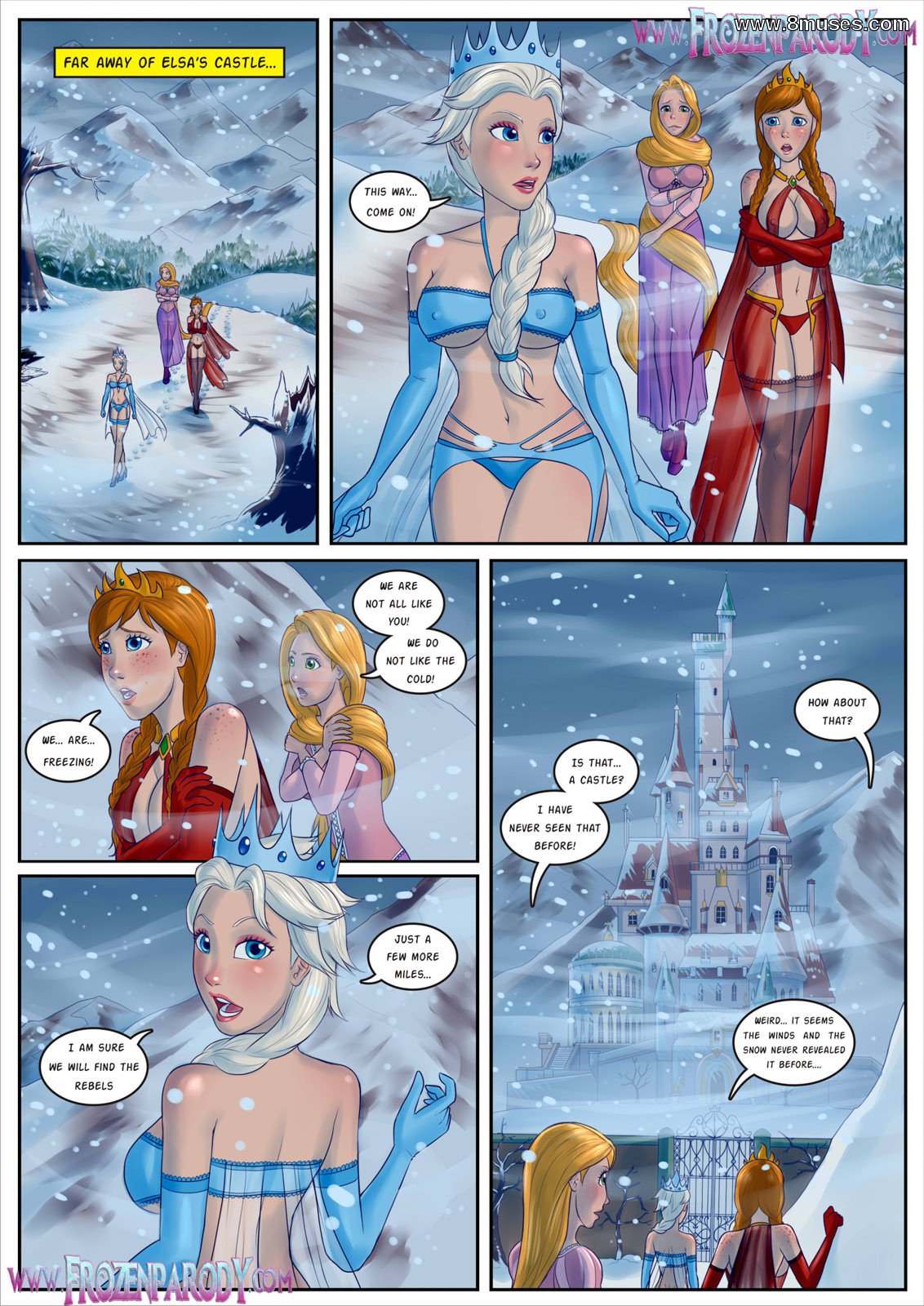 1132px x 1600px - Frozen Parody 13 â€“ Beauty and the Beast - FreeAdultComix