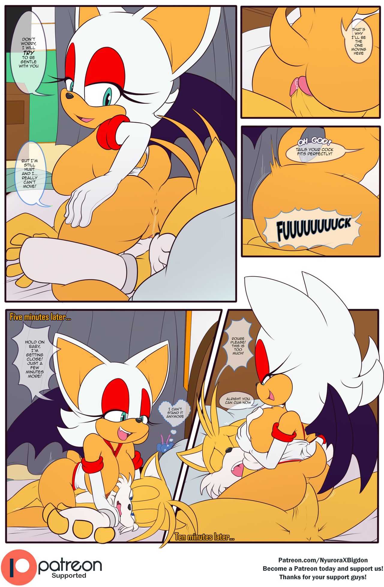 Rouge The Bat Big Boobs - Tail's Treatment [NyuroraXBigdon] | FreeAdultComix | Free ...