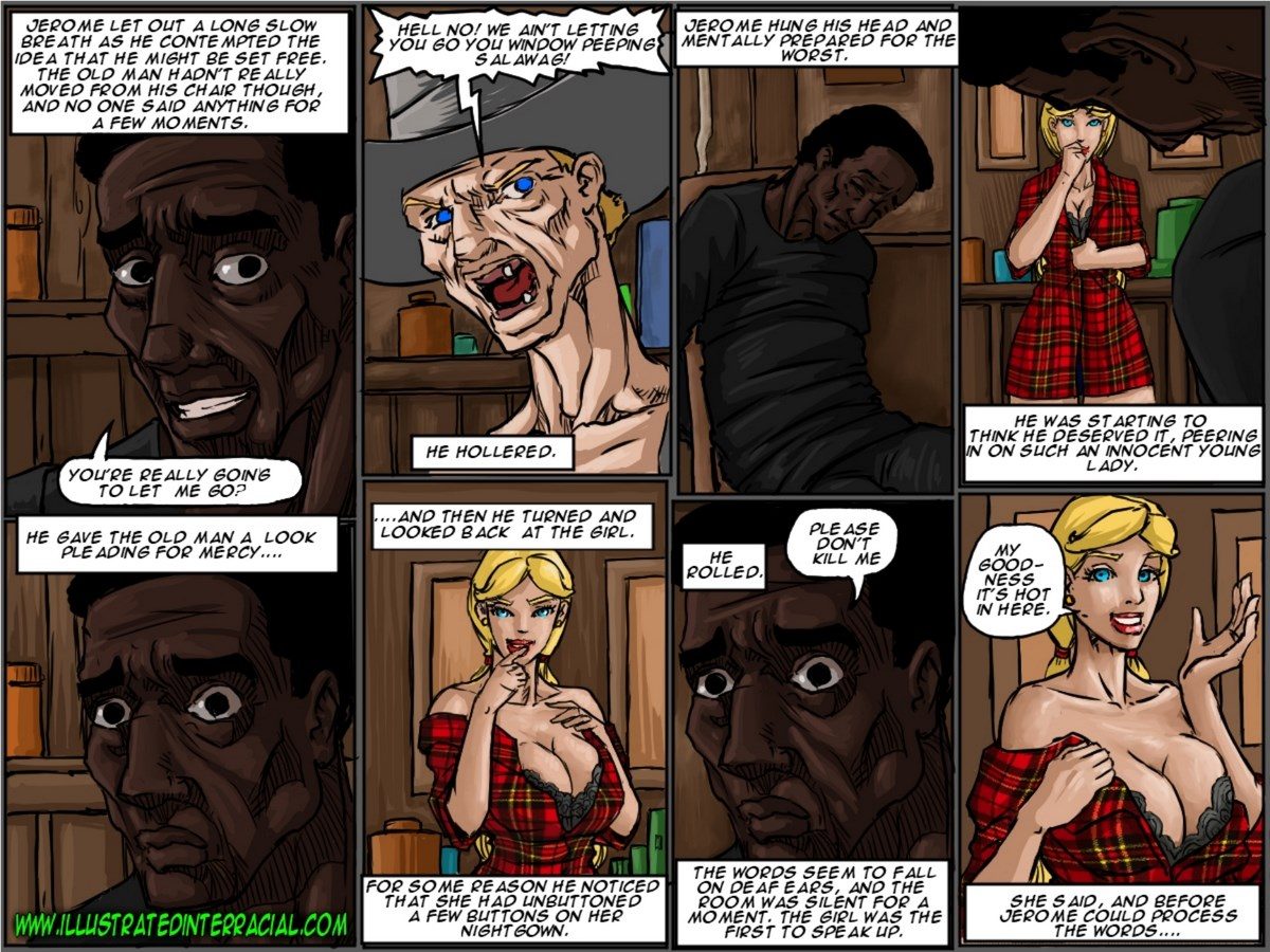 Sex Comics Captions - Illustrated interracial - Farmers Daughter - FreeAdultComix