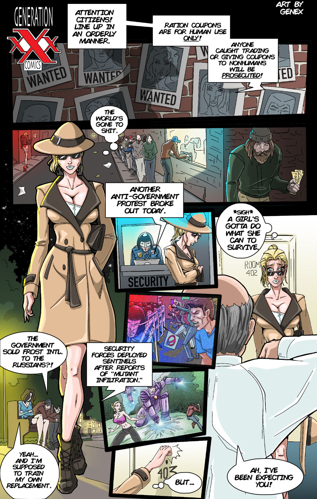 X Men Cartoon Porn - Emma Frost AltFuture (X-Men) - Genex - FreeAdultComix