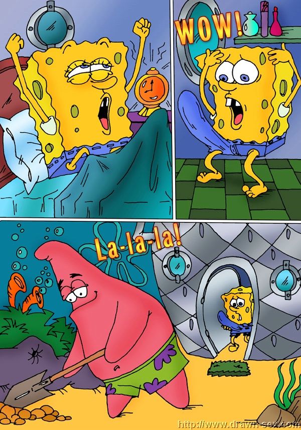 Nasty Cartoon Sex Spongebob - Spongebob Squarepants - Horrible Erection - FreeAdultComix