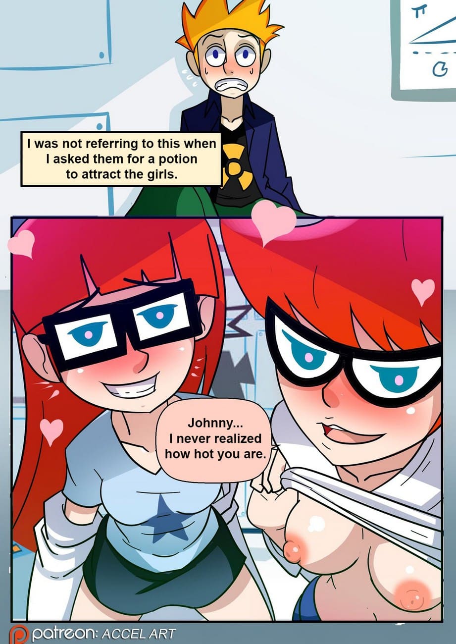 Johnny Sex (Johnny Test) Accel Art - FreeComix