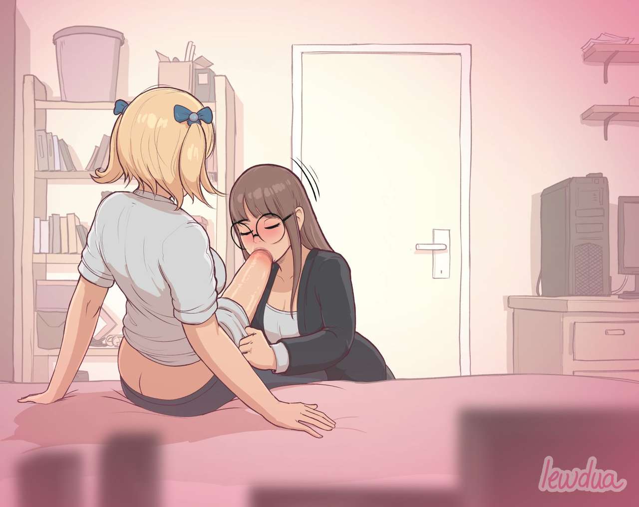 Karen's playful peek