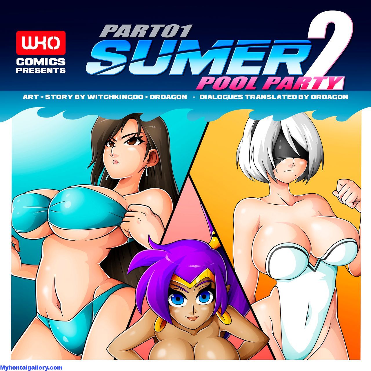 Free Comix Summer Pool Party 2 Part 1 - Witchking00