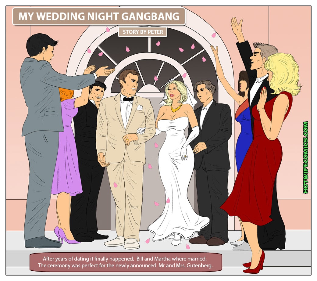 Free Comix My Wedding Night Gangbang HotWifeComics