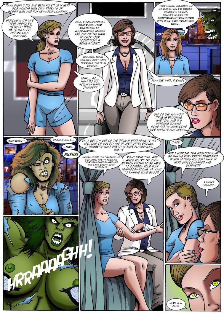 Adult Comix She Hulk Drug - Manic - FreeAdultComix