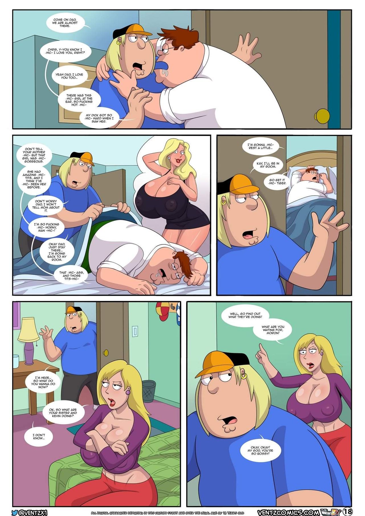 Another compelling scene from Arabatos' Family Guy comic