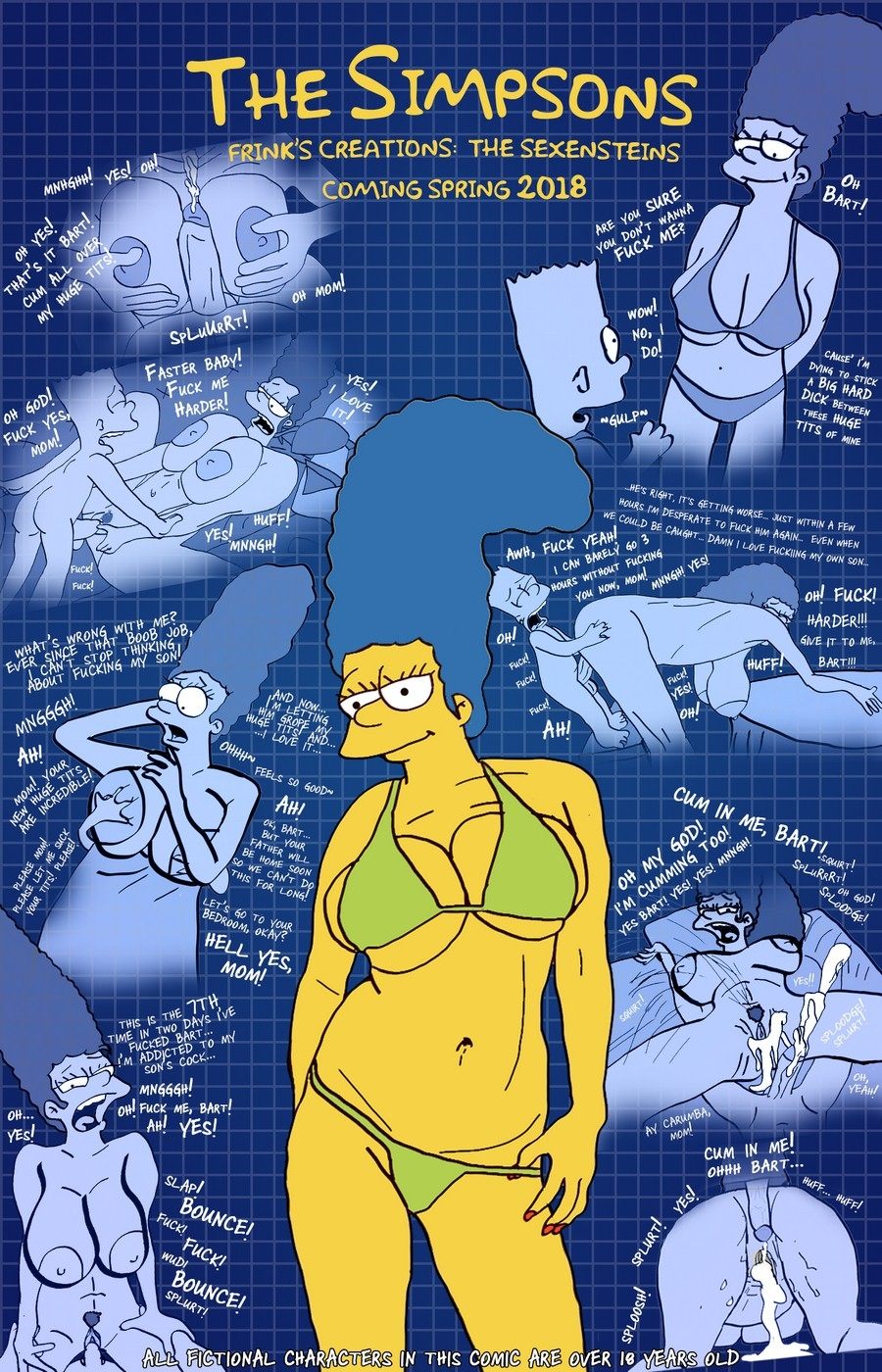 900px x 1400px - The Simpsons are The Sexenteins by Brompolos - FreeAdultComix
