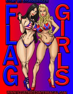 Flag Girls by IllustratedInterracial