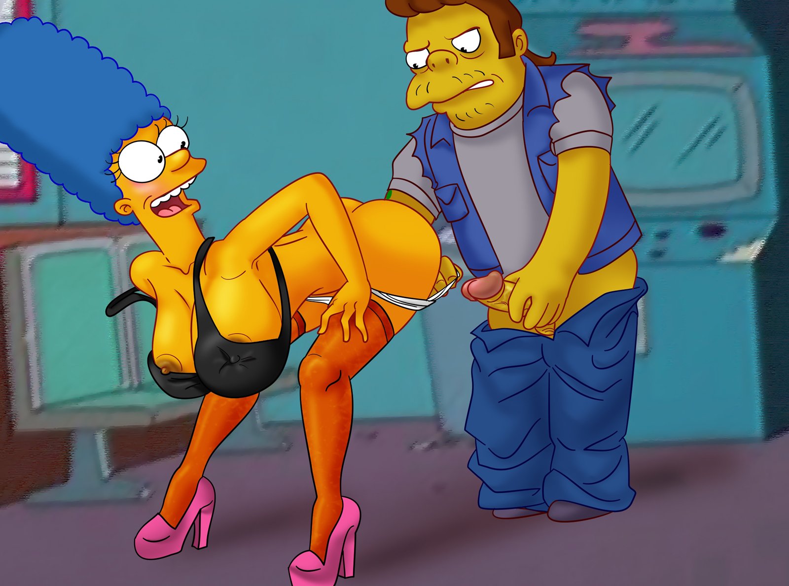 Marge Having Kinky Sex With Naughty Snake by XL-Toons