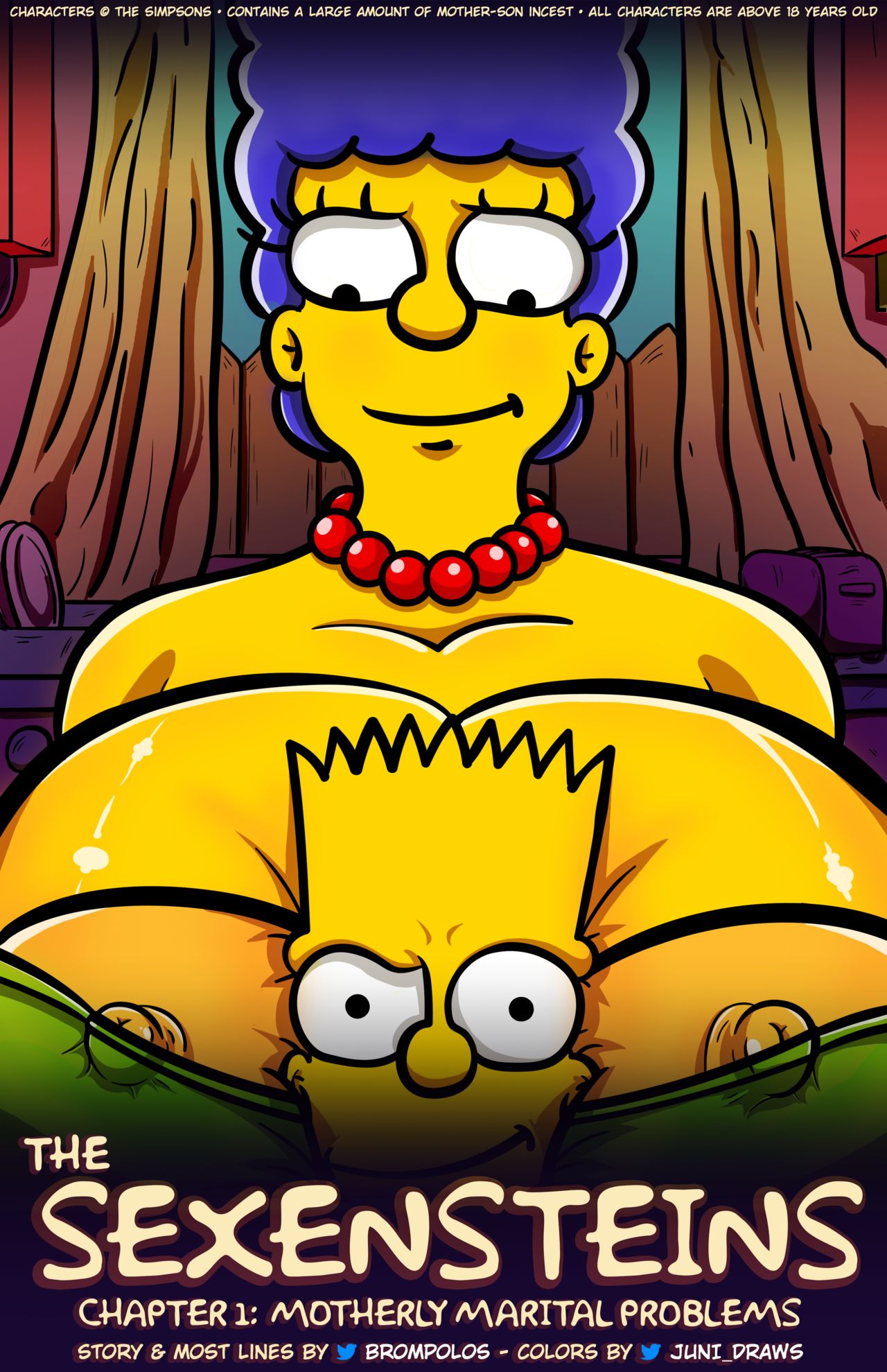 Simpsons Cartoon Porn Monster Cock - The Sexensteins - Simpsons by Brompolos/Juni_Draws - FreeAdultComix