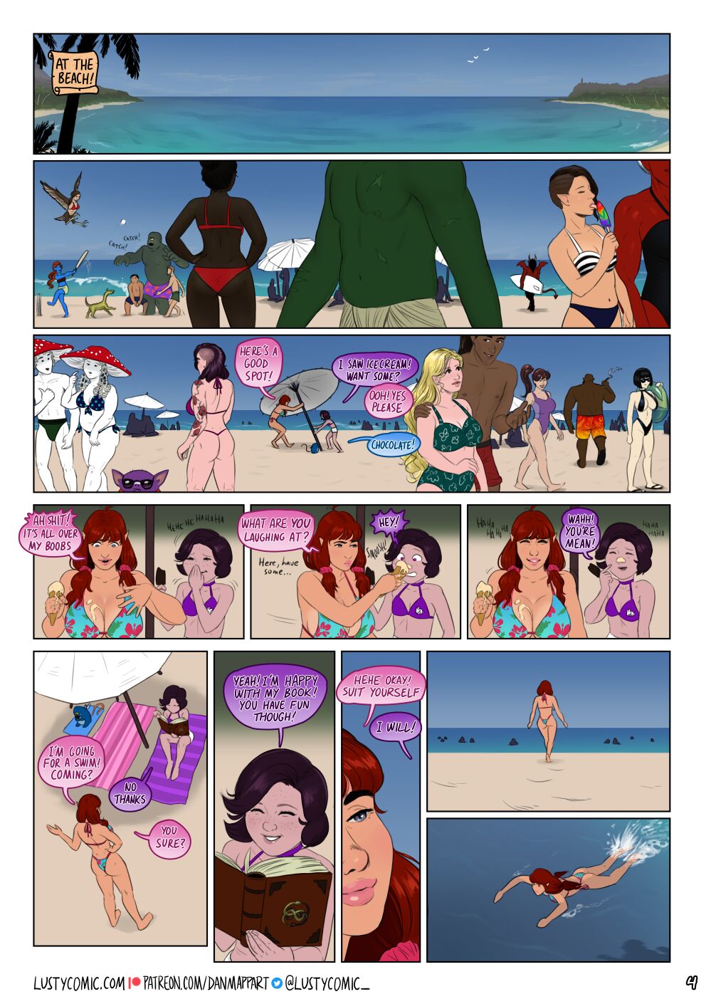Little Mermaid Lesbian Porn Stockings - Lusty and the Mermaid by Dan Mapplethorpe - FreeAdultComix