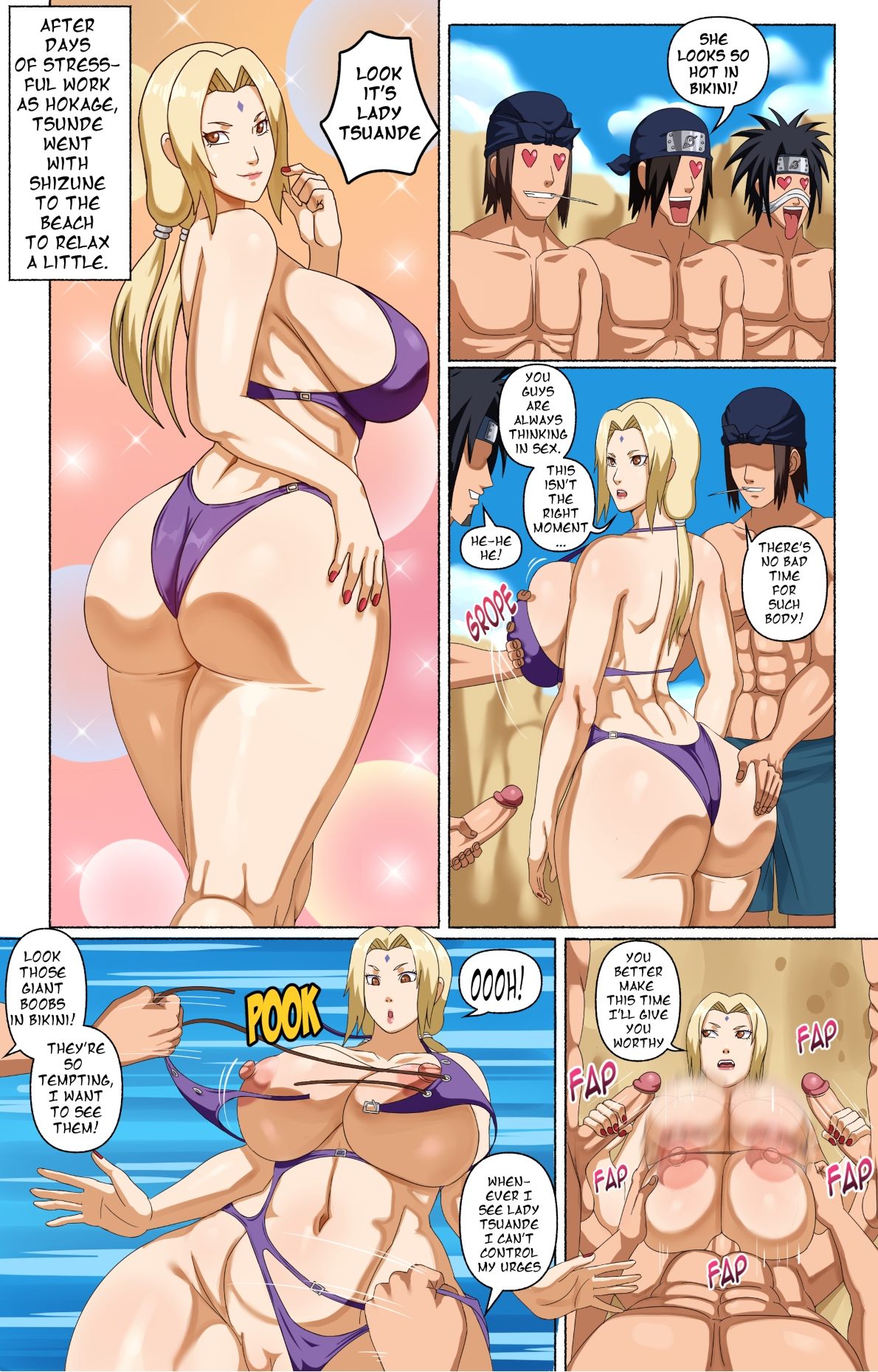 Tsunade and Her Assistants (Naruto) Pink Pawg