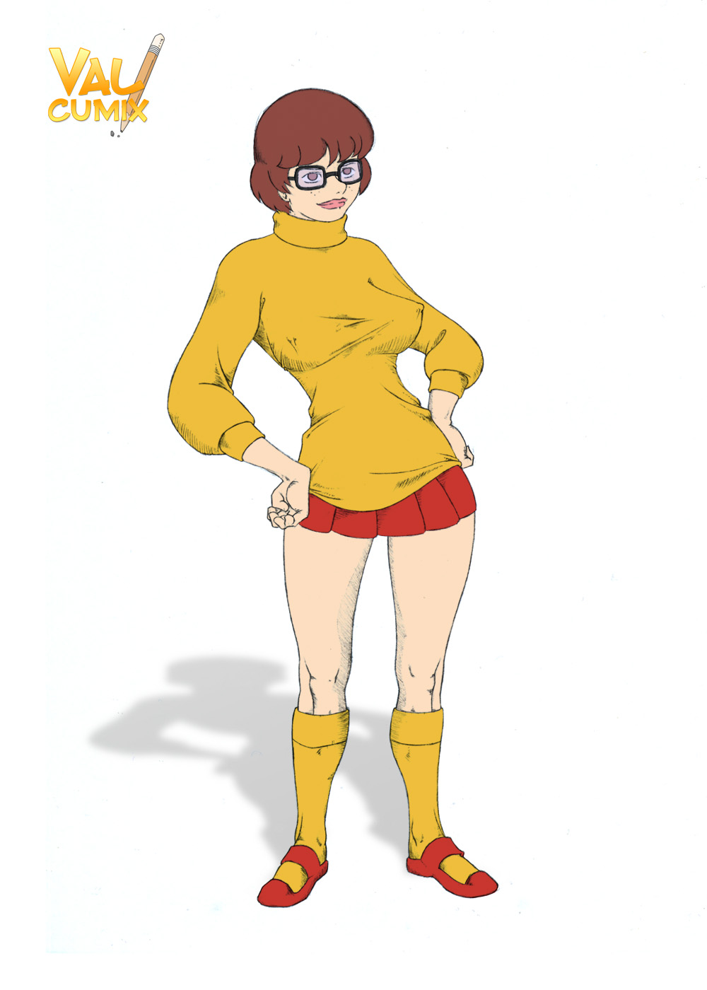 Velma Dinkley and Her Feeling for Scooby Doo by Valcumix