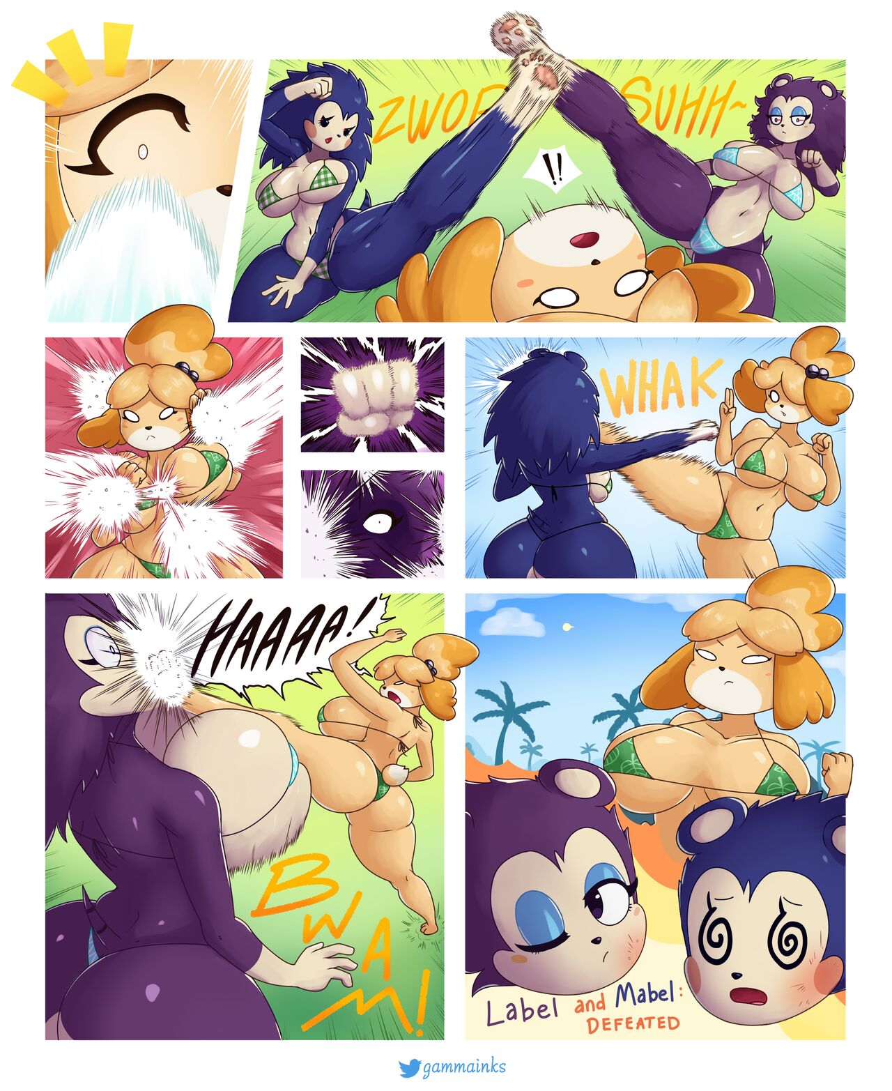 Isabelle’s challenge – Animal Crossing by Gammainks