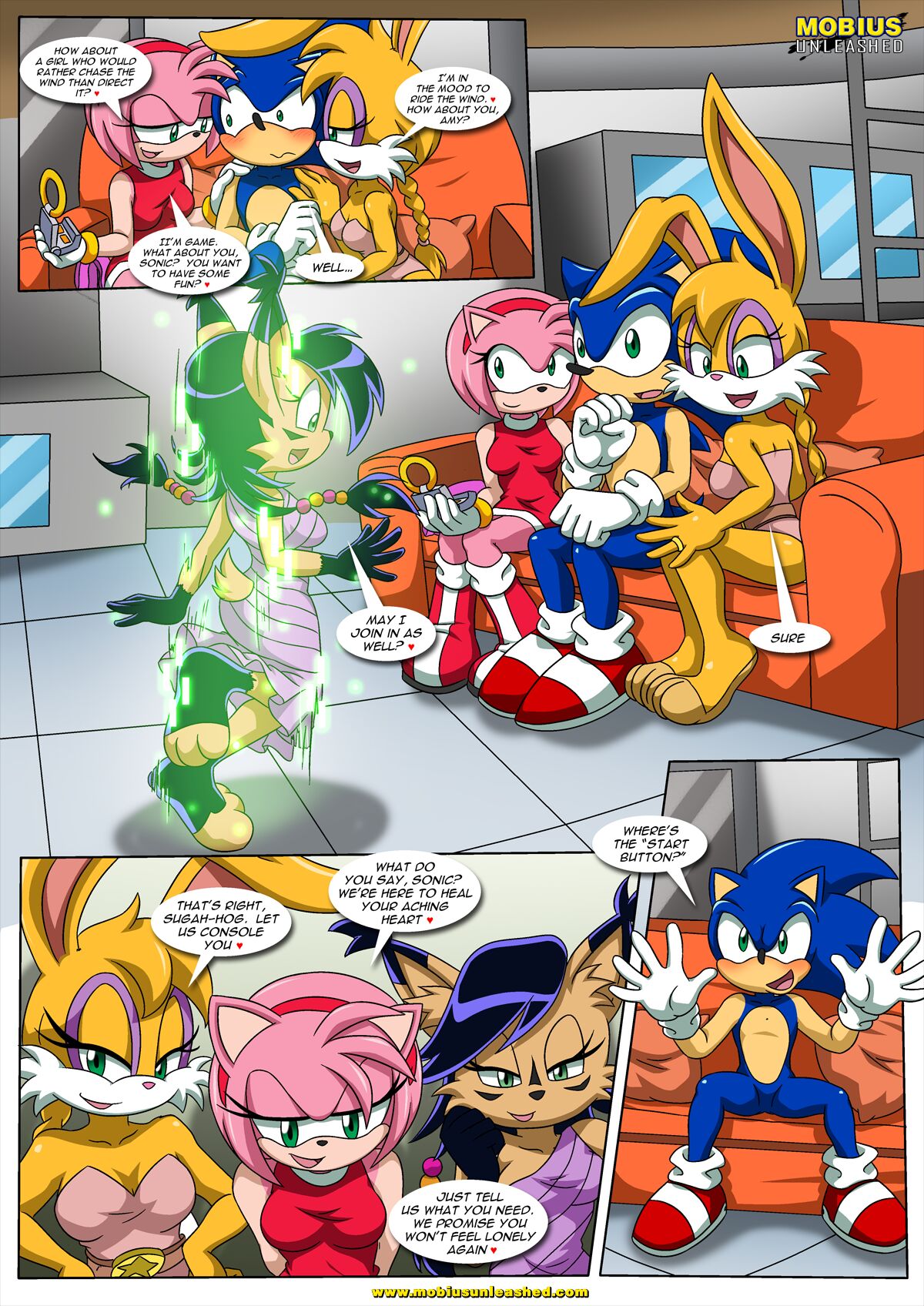 Sonic and Sally Break Up (Sonic the Hedgehog) Palcomix
