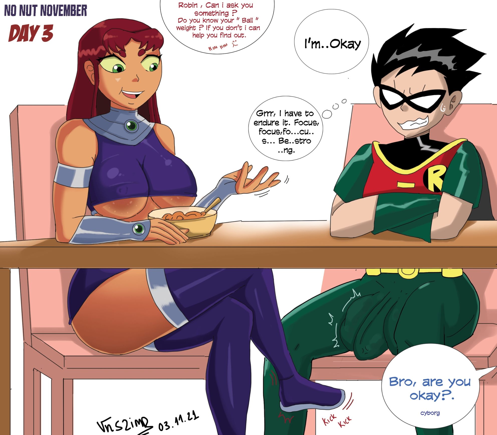 Teen Titans – NO NUT NOVEMBER BY VnS2imp