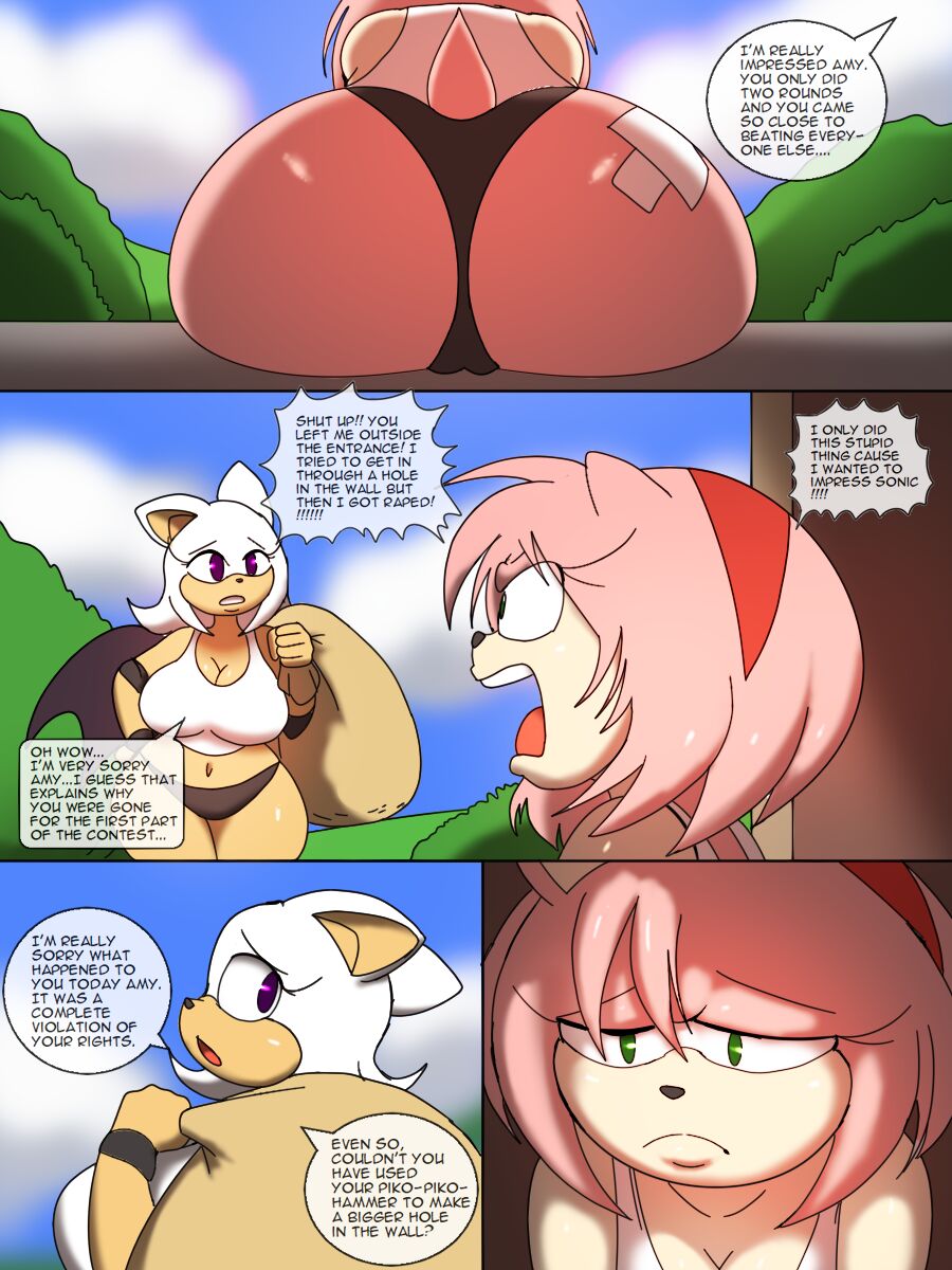 Amy's Peachy Butt - Sonic the Hedgehog by Zaviel - FreeAdultComix