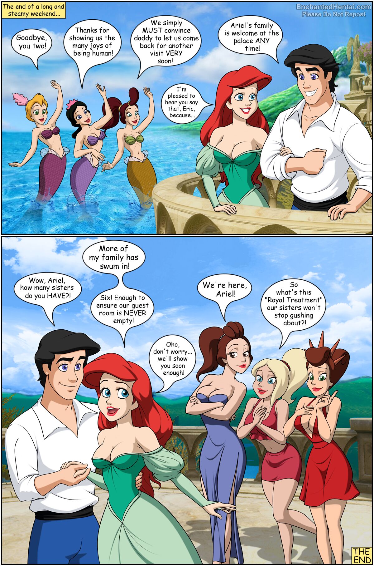 Ariel and Her Sisters by EnchantedHentai