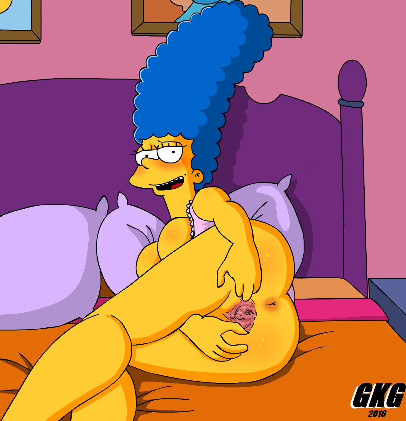 Marge And Bart BY GKG