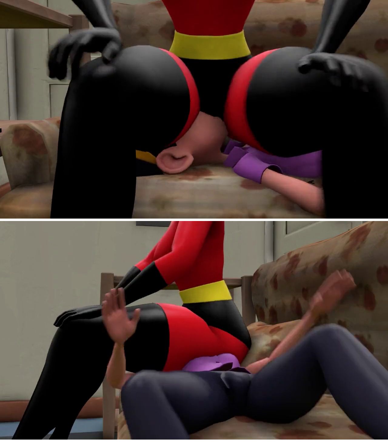 Incestible Analingus parody porn The Incredibles