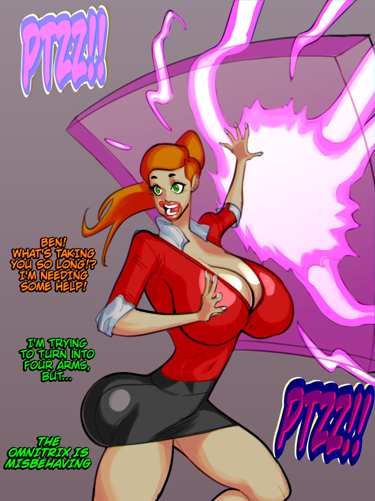 Shemale Cartoon Porn Ben 10 Four Arms - BEN Remake TEN By Croquant - FreeAdultComix
