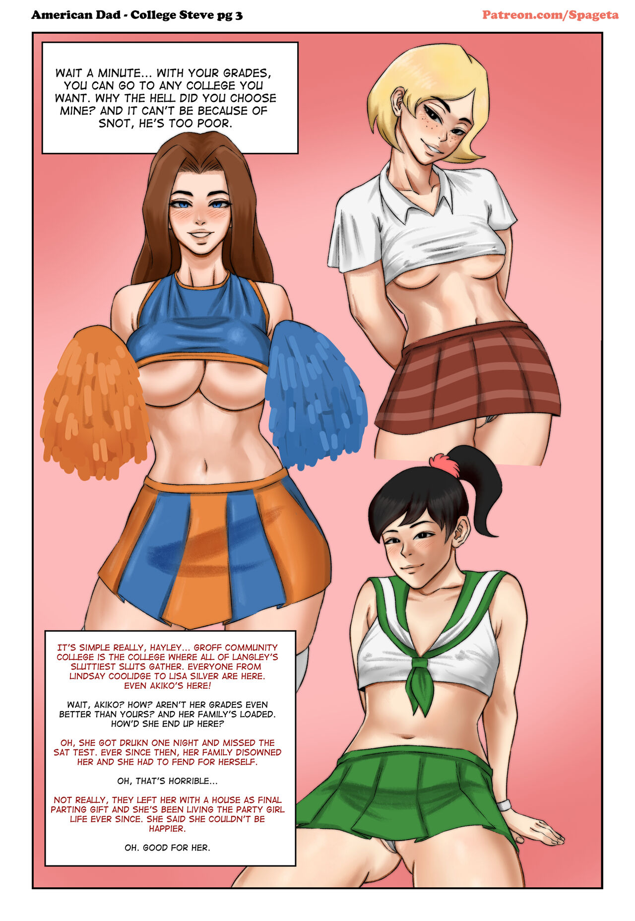 1280px x 1856px - College Steve - American Dad by Spageta - FreeAdultComix