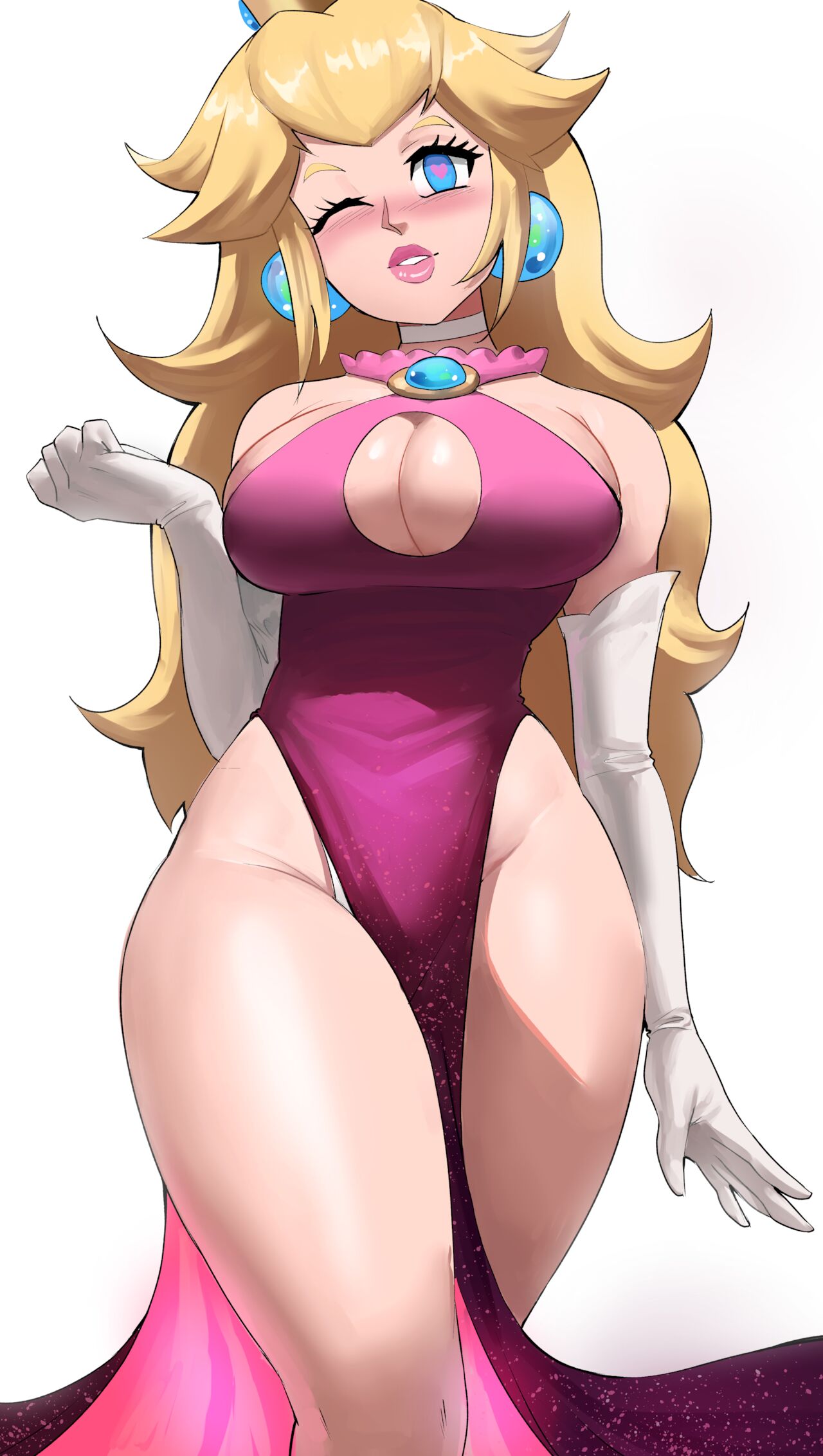 3D images of Daisy and Rosalina Echo Saber Peach