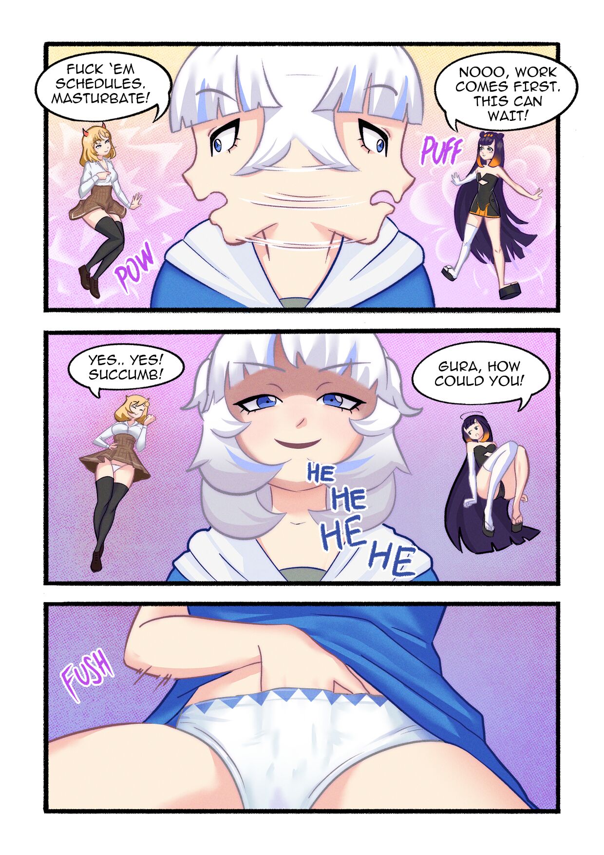 Gawr Gura Stream Routine [Young & Naughty] - FreeAdultComix