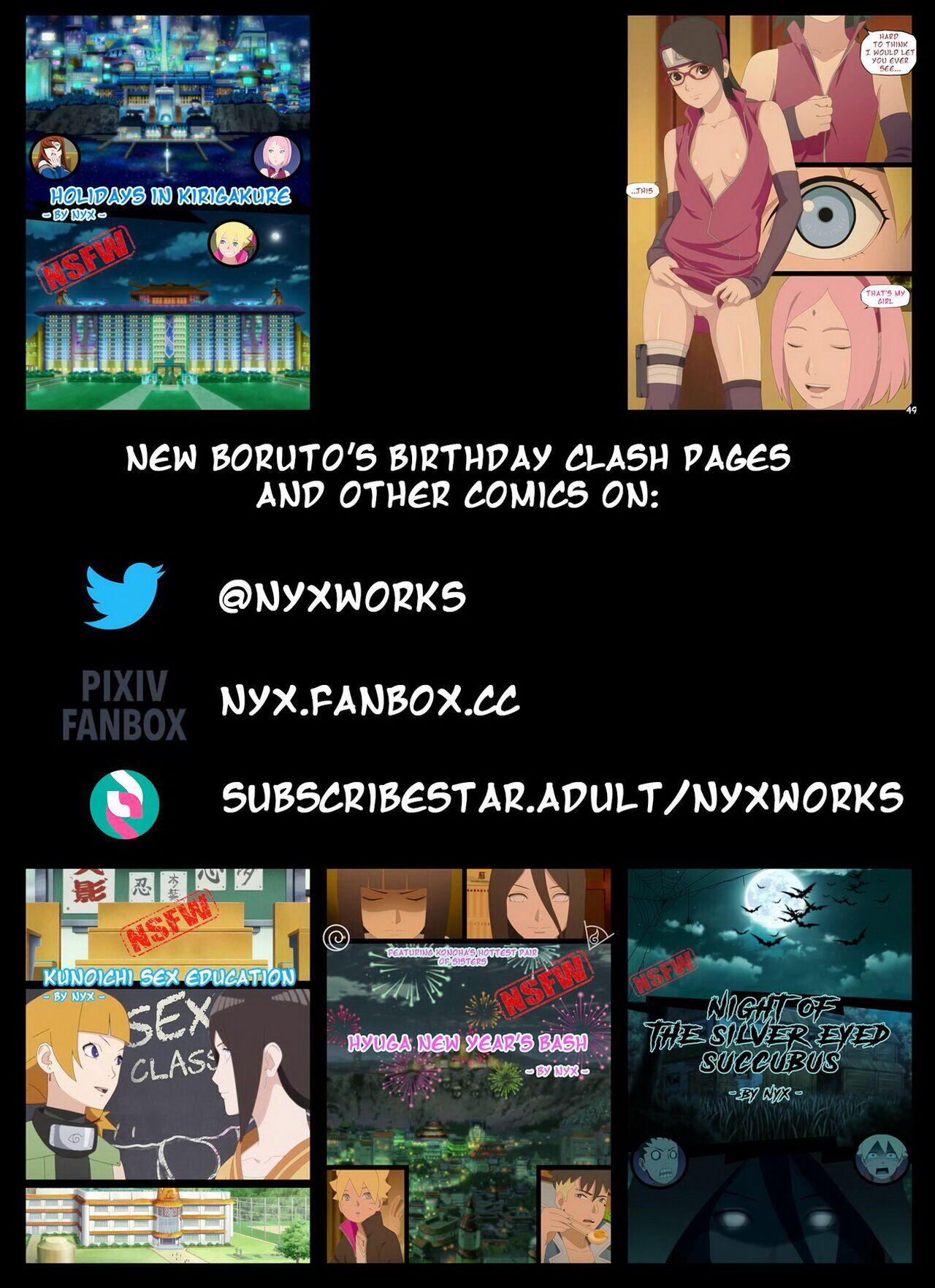 Free Comix Borutos Birthday Gift - Nyxworks - FreeComix
