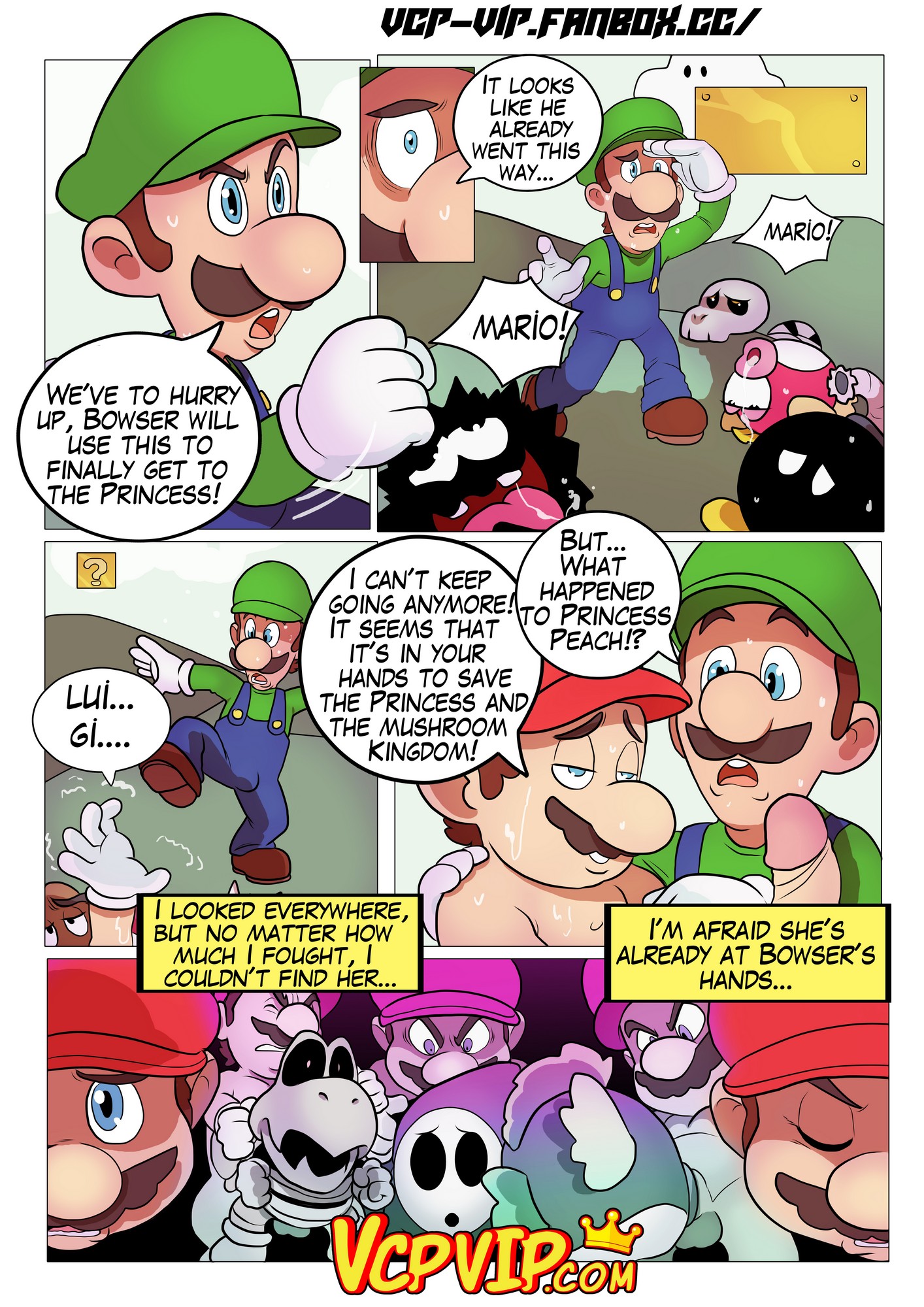 Extreme Cartoon Porn Mario - Gansoman - Fucker Mario Bros. - FreeAdultComix