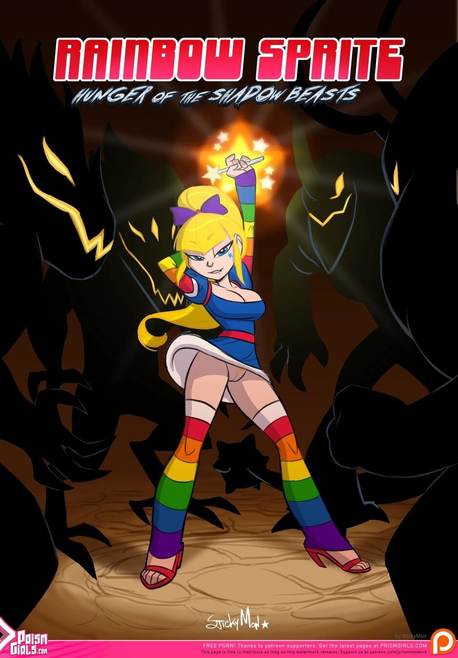 Rainbow Sprite: Hunger of the Shadow Beasts (Rainbow Brite) Prism Girls -  StickyMon - FreeAdultComix