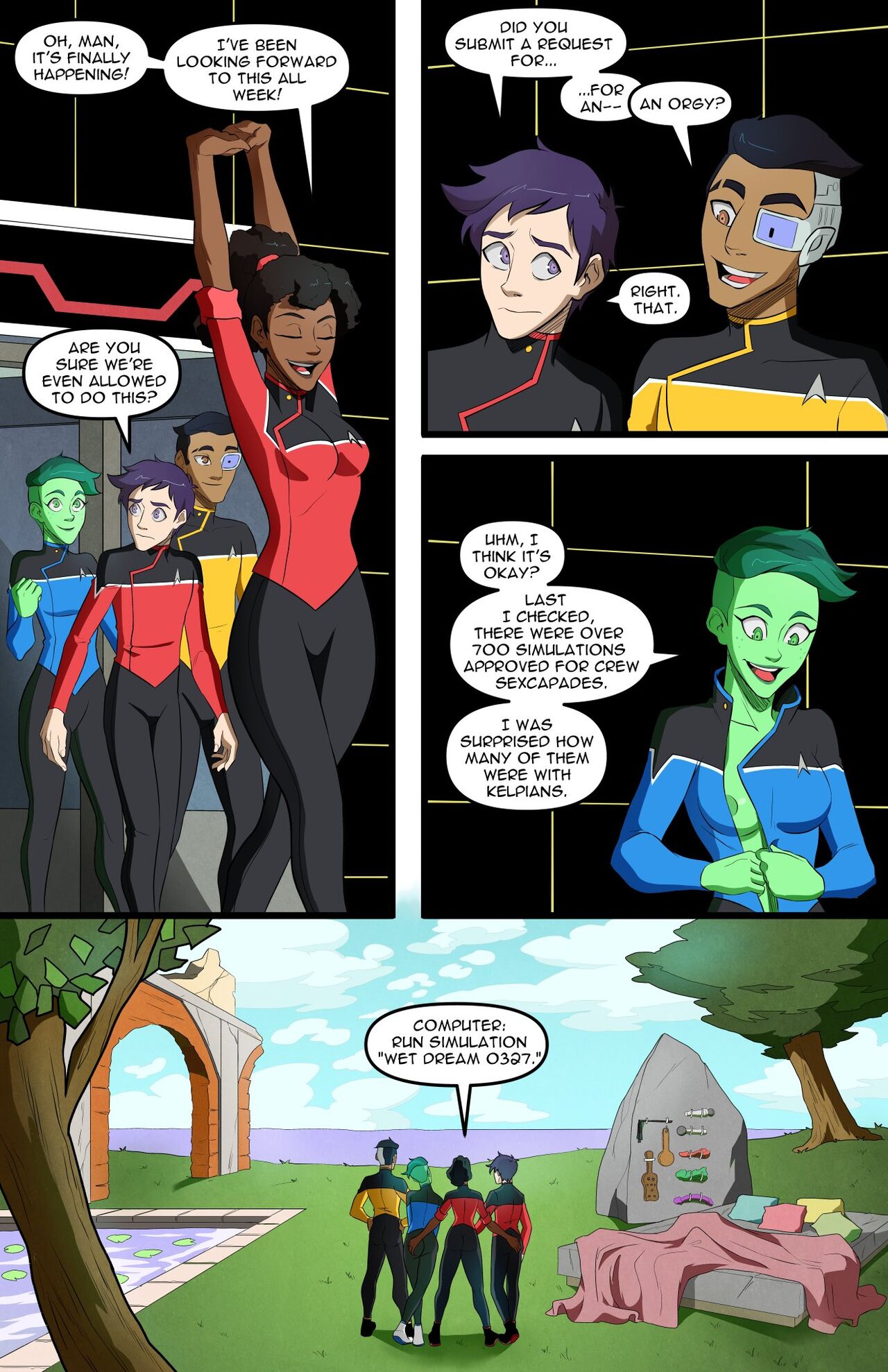 Star Trek Lesbian Comics - Star Trek Lesbian Bondage | BDSM Fetish