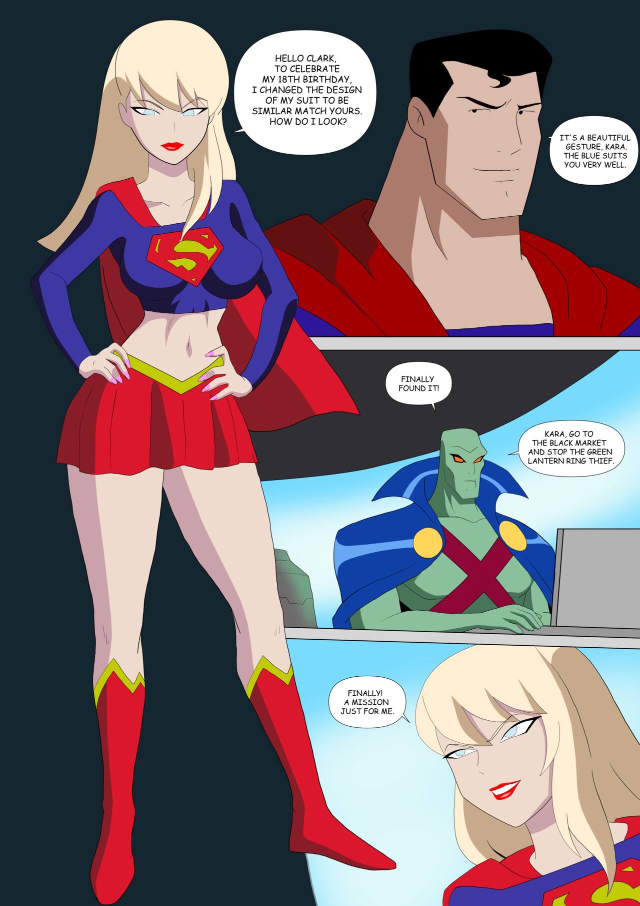 Zetarok - Supergirl X Wonder Woman - FreeAdultComix