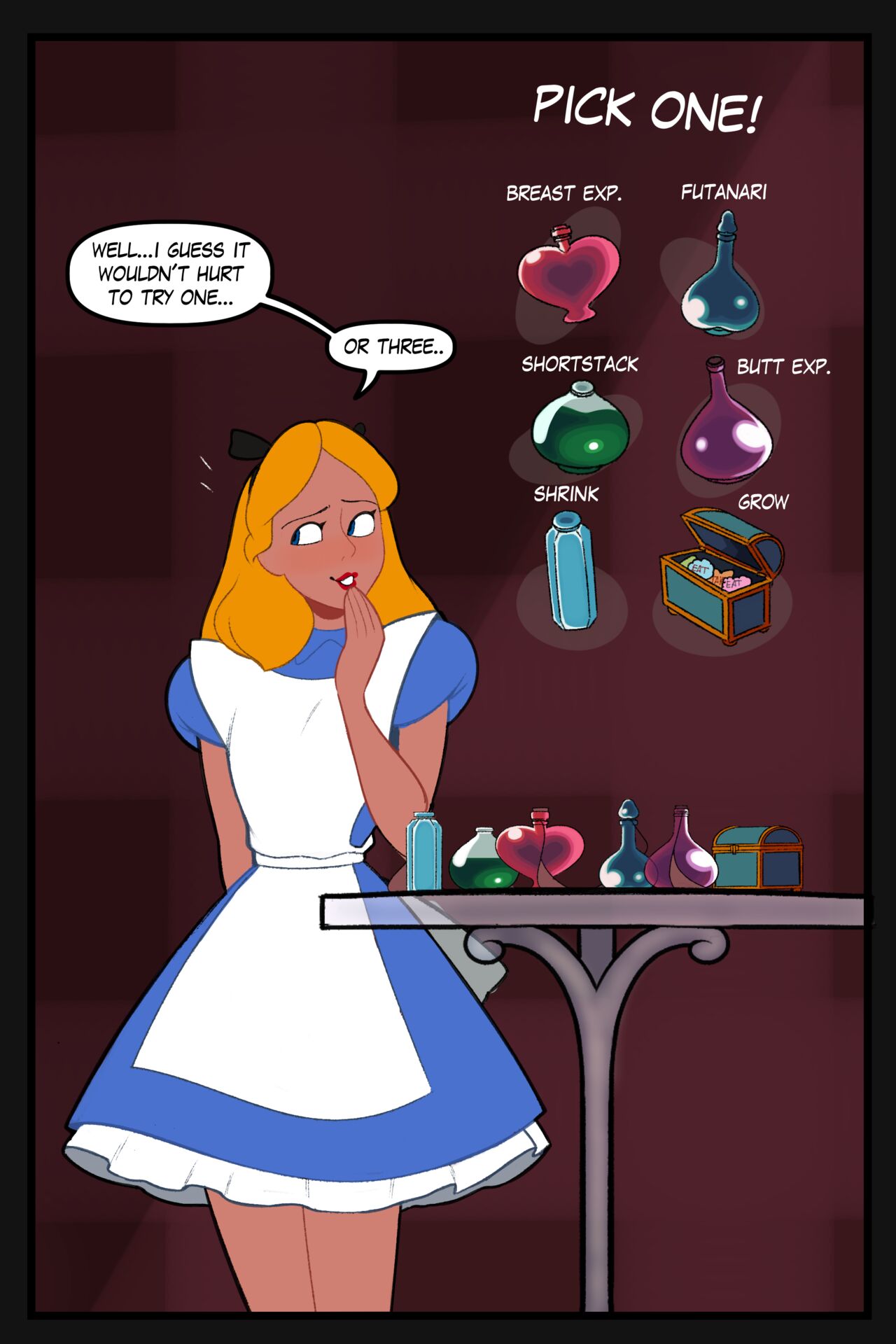 Alice In Wonderland Shemale Porn - Zetaskully] Curiouser And Curiouser (Alice in Wonderland) - FreeAdultComix