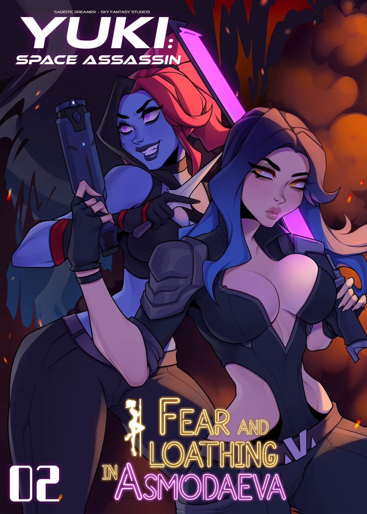 Anime Fear Porn - Yuki: Fear and Loathing in Asmodaeva, Issue #2 (Yuki: Space Assassin)  [SkyFantasy] [Cover by @Satanya69] - FreeAdultComix
