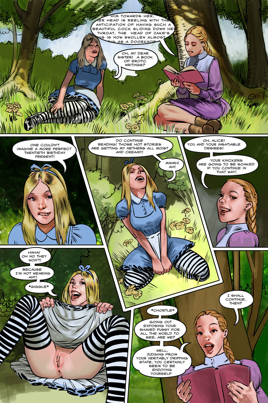 Alice In Wonderland Pussy - Edelweiss - Alice off the deep end - Parody (Alice in Wonderland) -  FreeComix