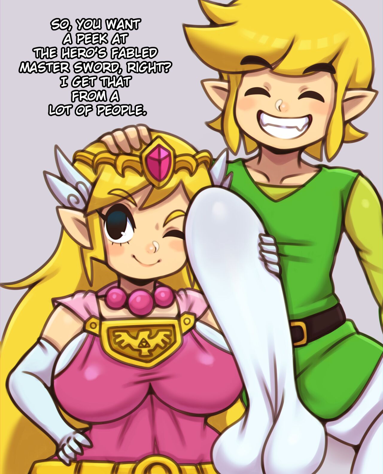 Matospectoru] The Master Sword (Link x Zelda  Tetra) - FreeAdultComix