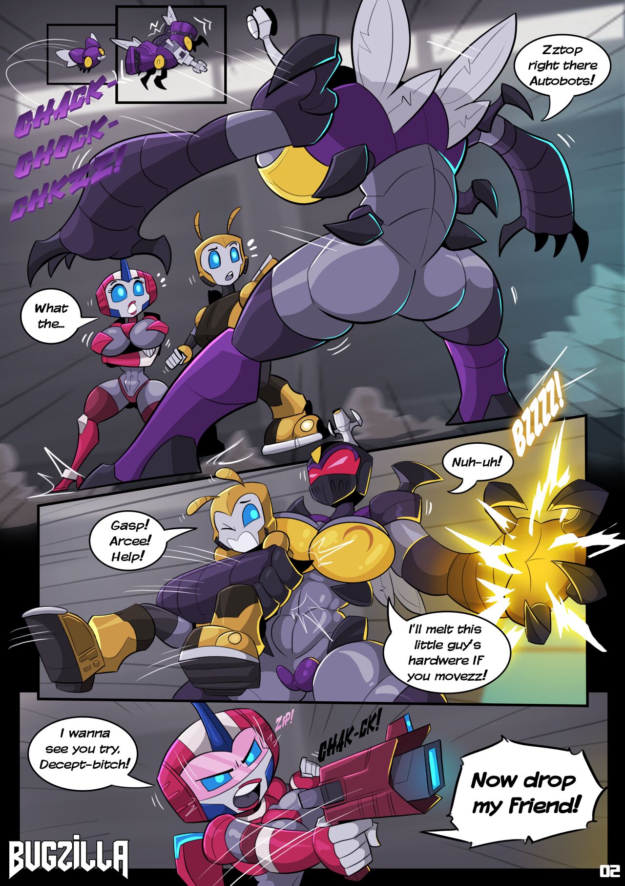 fembot and transformer explore new frontiers of pleasure