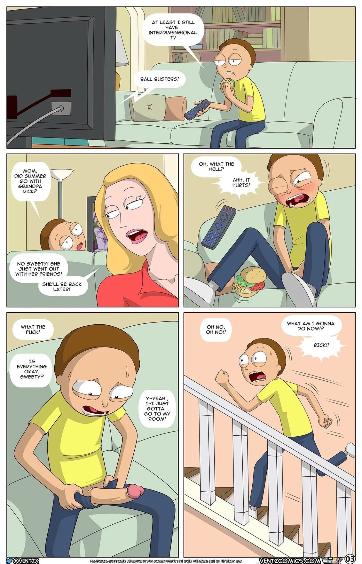 ArabatosVentz] Morty Experiment 9 (Rick and Morty) - FreeComix