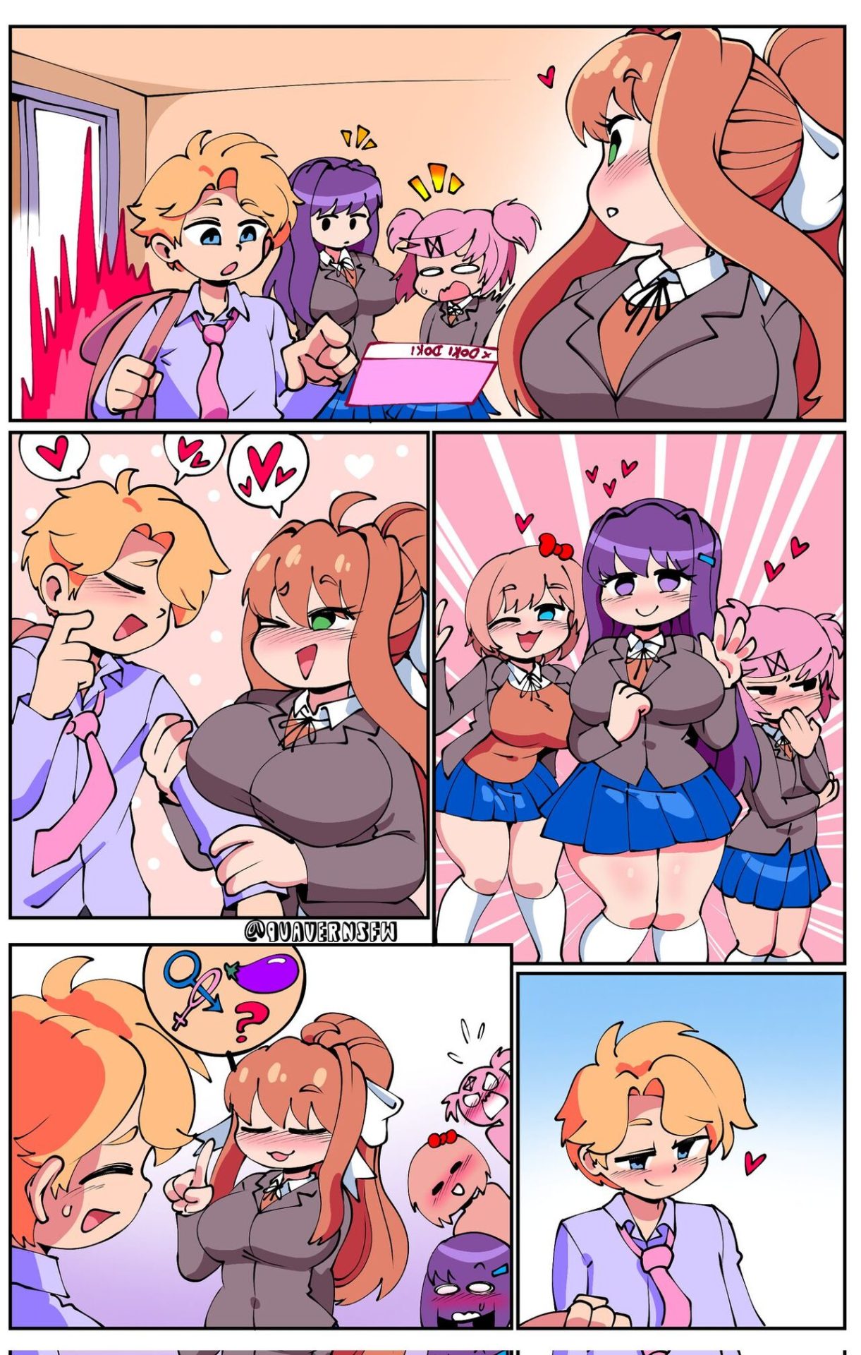 Senpai X DDLC Girls [Quaver] - FreeComix