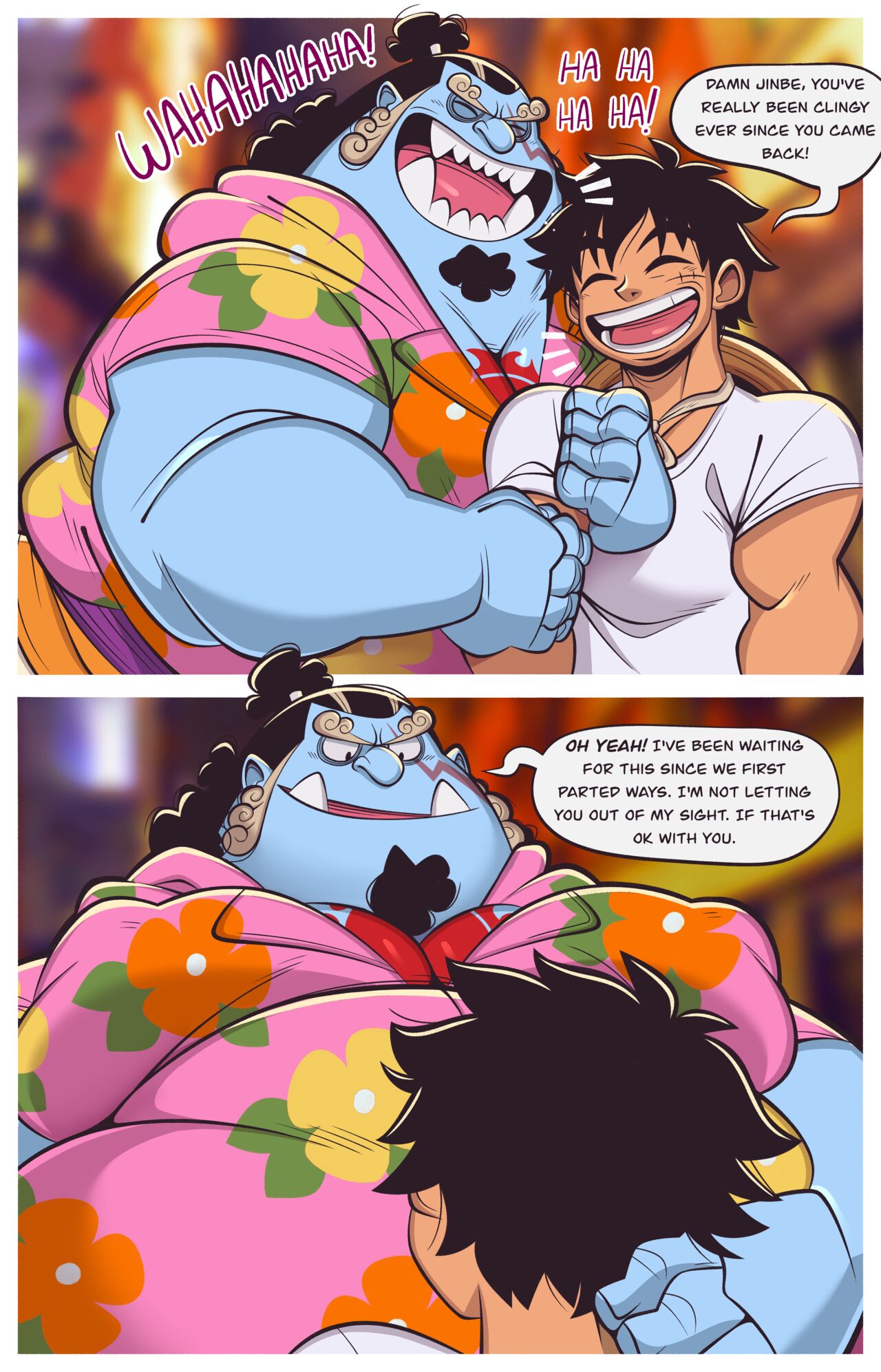 Jinbe x Luffy by Trashtoonz - FreeComix