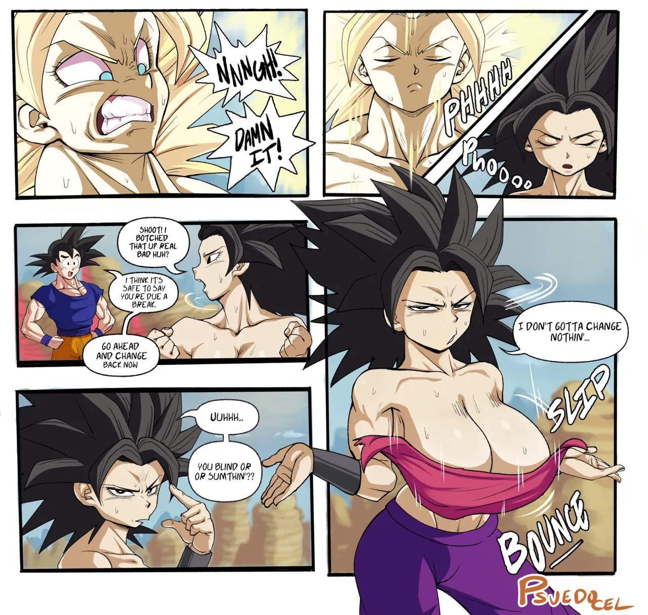 Pseudocel - Cauliflas Ki Malfunction (Dragon Ball Super) - FreeComix