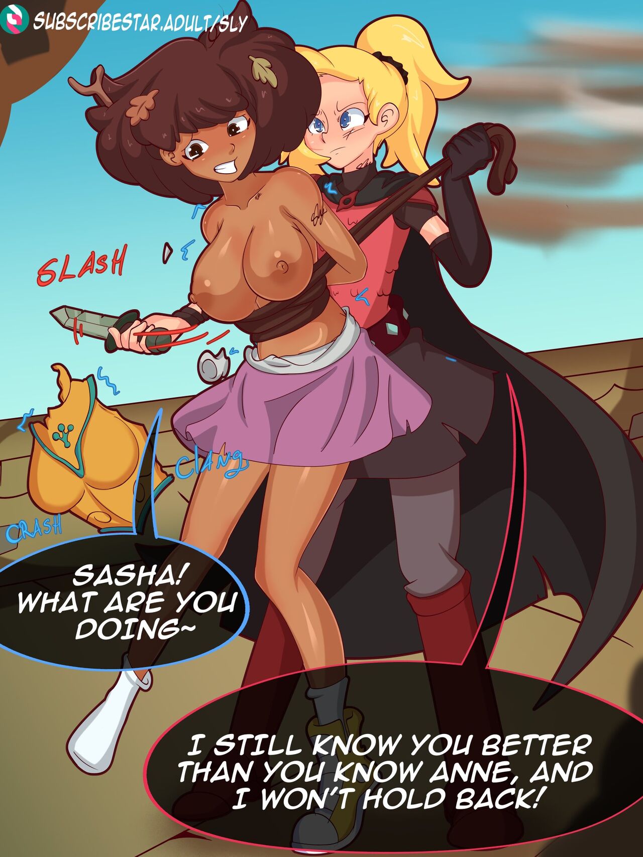 Anne Captured by Sasha in Amphibia - A Thrilling Adventure