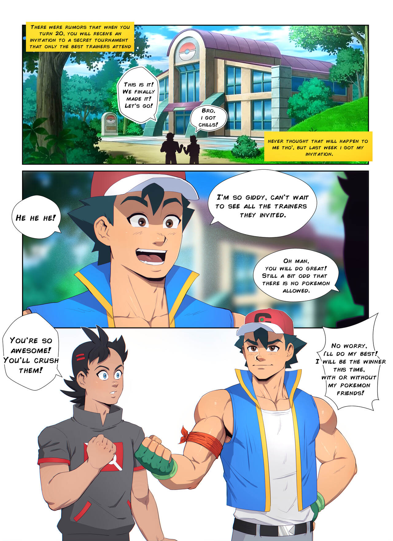 Pokemon Serena Porn Fucks Ash & Goh Movie Porno